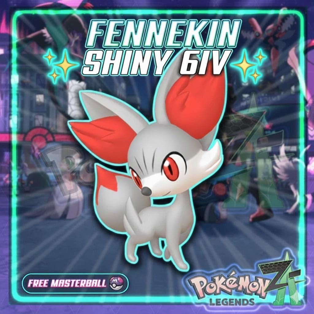 Shiny FENNEKIN Pokémon Legends ZA 6IV Competitive Battle Ready - Pokémon Legends: Z-A digital Pokémon trade by