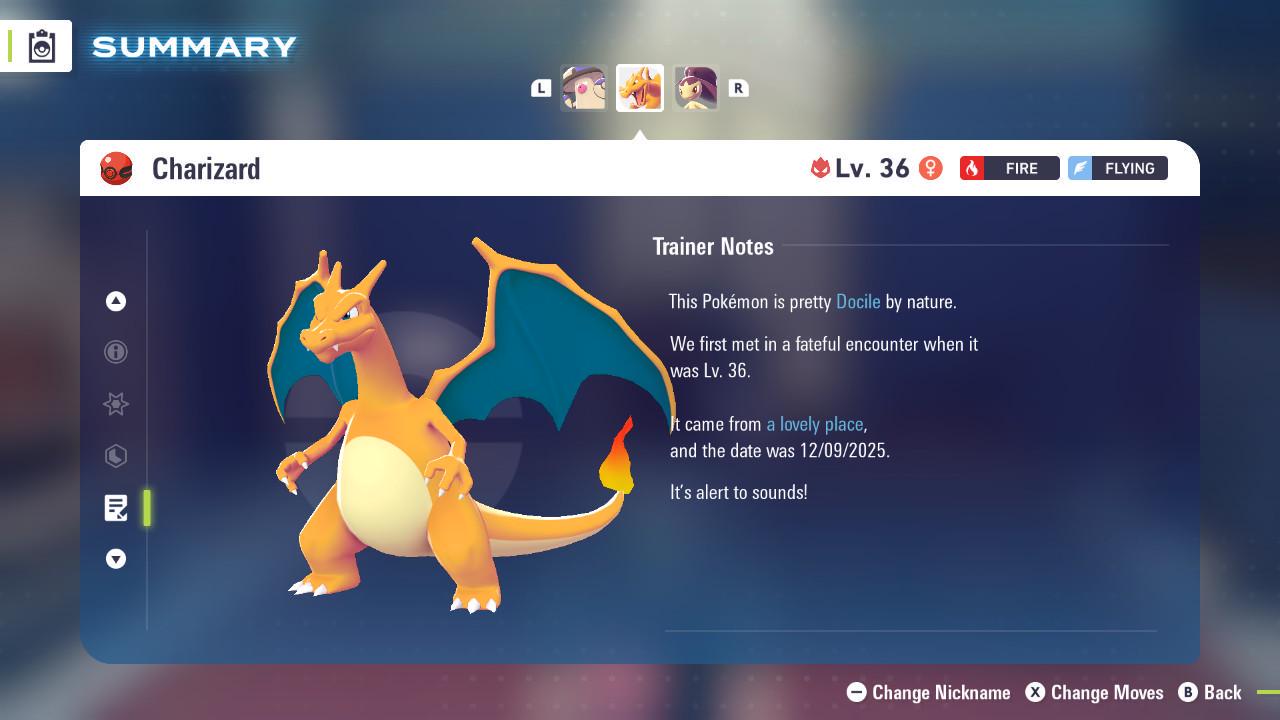 Pokemon Za Non Shiny 6IV Event B1G0006 December CHARIZARD Pokémon Legends ZA 6IV - Pokémon Legends: Z-A digital Pokémon trade
