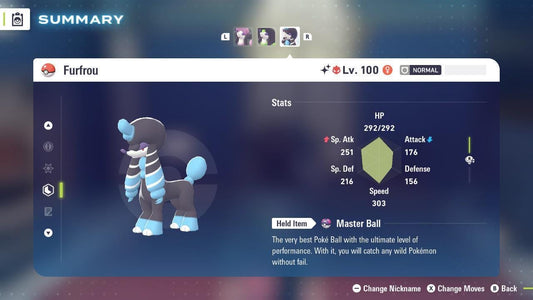 Shiny Alpha La Reine Furfrou Pokémon Legends ZA 6IV Competitive Battle Ready - Pokémon Legends: Z-A digital Pokémon trade by