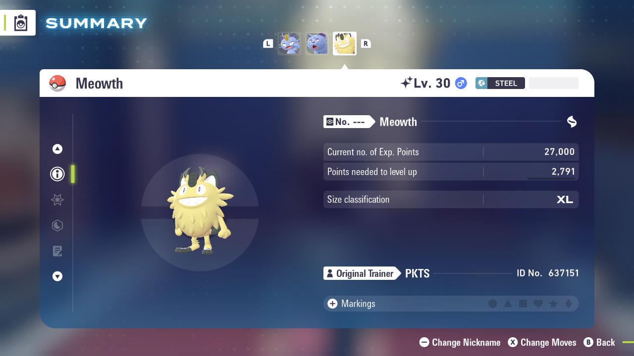 Shiny Galarian Meowth 6IV Competitive Battle Ready - Pokémon Legends: Z-A digital Pokémon trade image 2