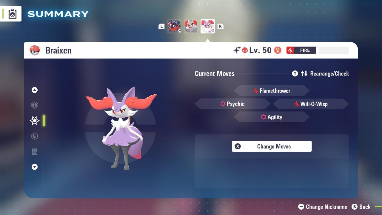 Shiny Alpha Braixen Pokémon Legends ZA 6IV Competitive Battle Ready - Pokémon Legends: Z-A digital Pokémon trade image 3