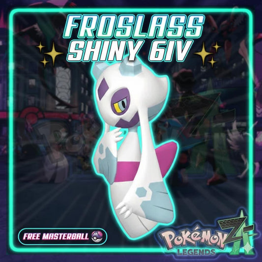 Shiny FROSLASS Pokémon Legends ZA 6IV Competitive Battle Ready - Pokémon Legends: Z-A digital Pokémon trade by