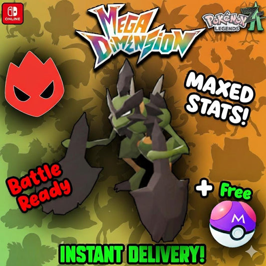 Shiny Alpha Kleavor Pokemon Legends Za Mega Dimension DLC 6IV Competitive Battle - Pokémon Legends: Z-A digital Pokémon trade