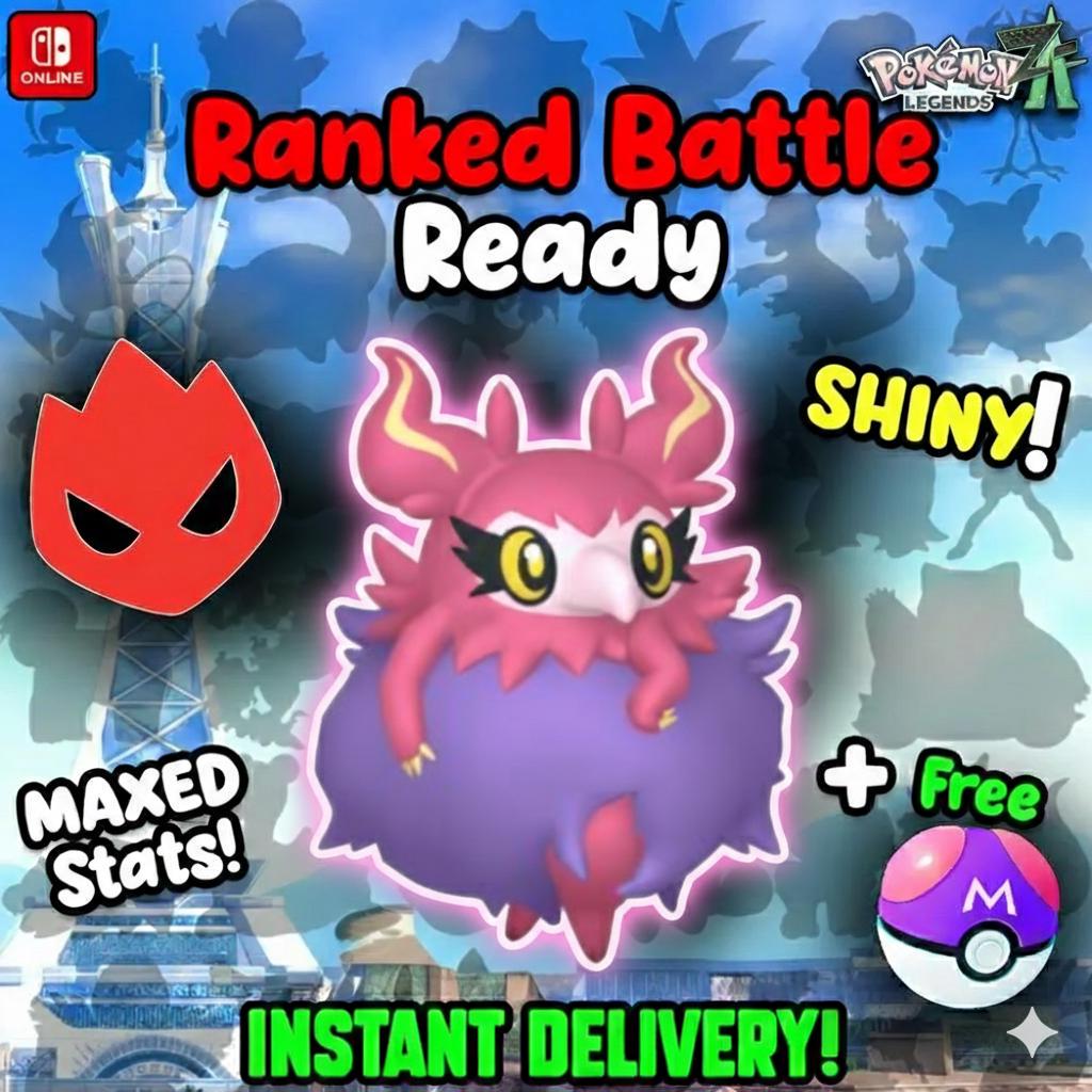 Shiny Alpha Aromatisse Pokémon Legends ZA 6IV Competitive Battle Ready - Pokémon Legends: Z-A digital Pokémon trade by