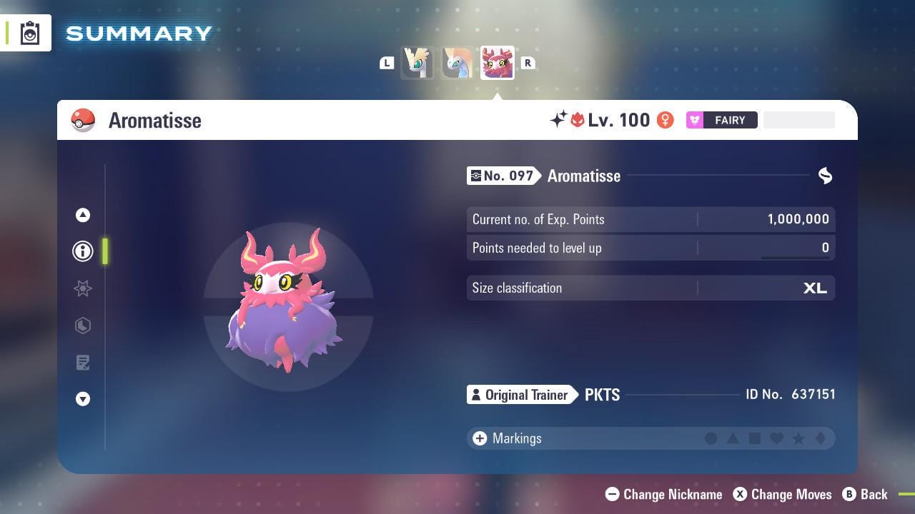 Shiny Alpha Aromatisse Pokémon Legends ZA 6IV Competitive Battle Ready - Pokémon Legends: Z-A digital Pokémon trade image 3