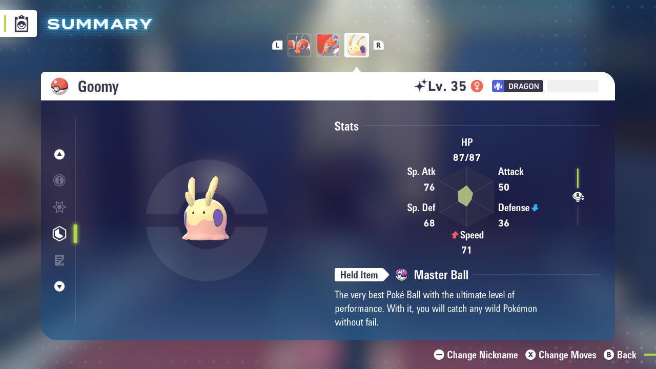 Shiny GOOMY Pokémon Legends ZA 6IV Competitive Battle Ready - Pokémon Legends: Z-A digital Pokémon trade image 2