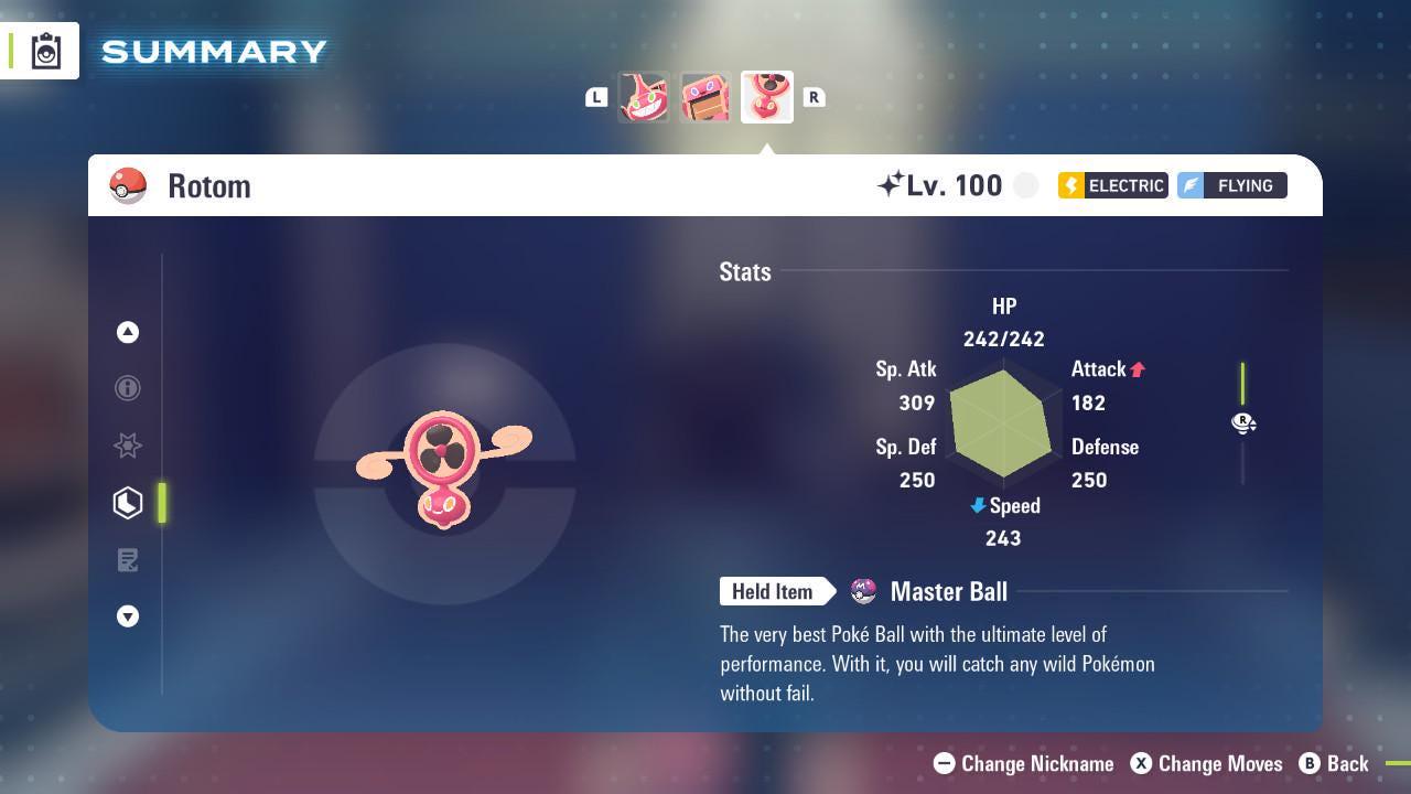 Shiny Fan Form Rotom Pokemon Legends ZA Mega Dimension DLC 6IV Competitive Battle - Pokémon Legends: Z-A digital Pokémon