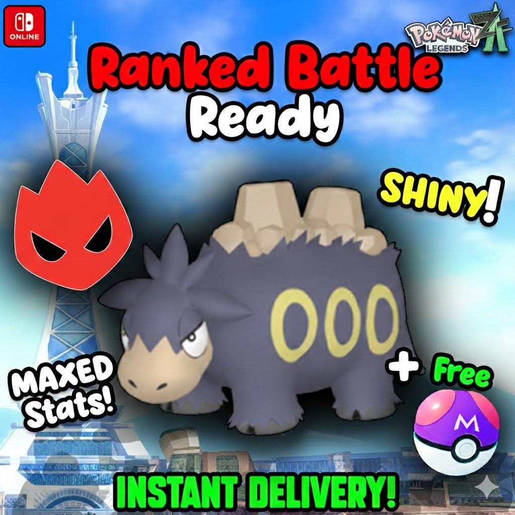 Shiny Alpha Camerupt Pokémon Legends ZA 6IV Competitive Battle Ready - Pokémon Legends: Z-A digital Pokémon trade by