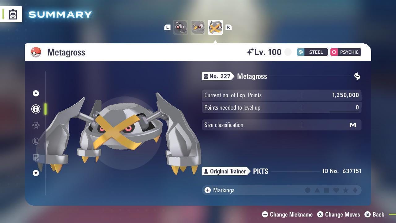 Shiny METAGROSS Pokémon Legends ZA 6IV Competitive Battle Ready - Pokémon Legends: Z-A digital Pokémon trade image 3