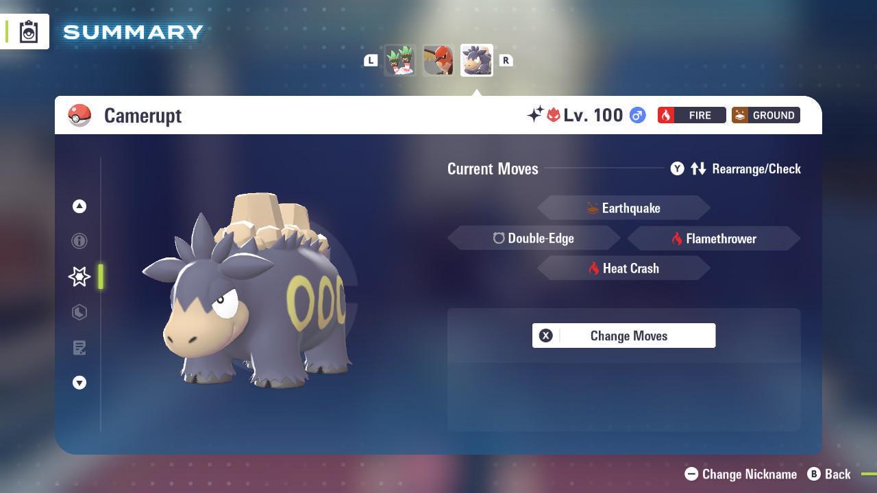 Shiny Alpha Camerupt Pokémon Legends ZA 6IV Competitive Battle Ready - Pokémon Legends: Z-A digital Pokémon trade image 4