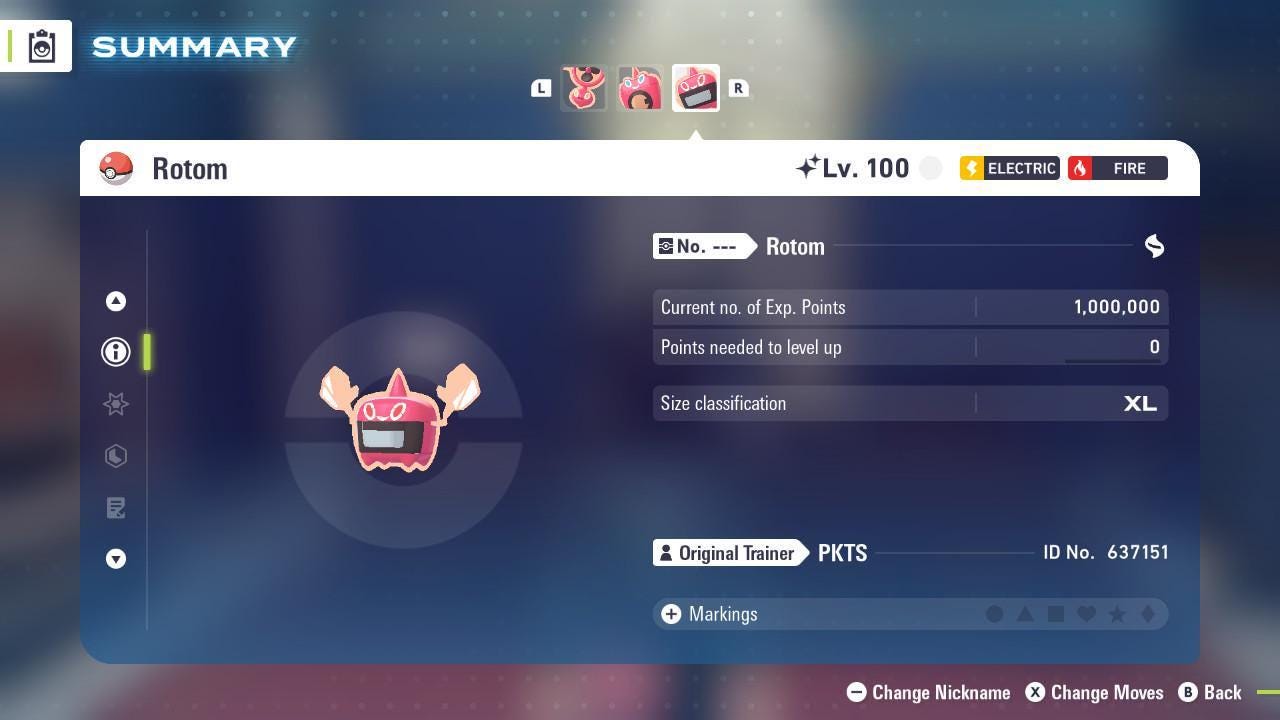 Shiny Heat Form Rotom 6IV Competitive Battle Ready - Pokémon Legends: Z-A digital Pokémon trade image 2