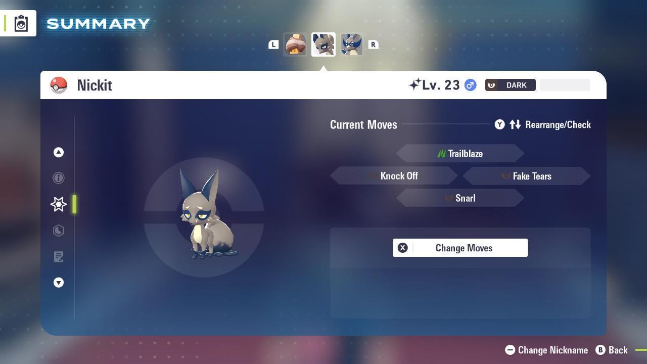 Shiny Nickit Pokemon Legends ZA Mega Dimension DLC 6IV Competitive Battle Ready - Pokémon Legends: Z-A digital Pokémon trade