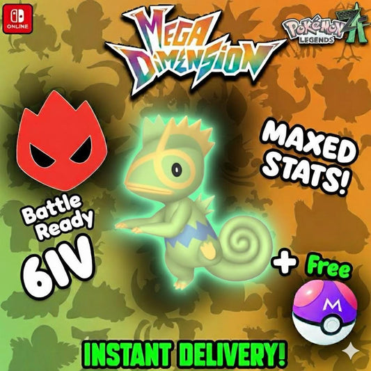 Shiny Alpha Kecleon Pokemon Legends Za Mega Dimension DLC 6IV Competitive Battle - Pokémon Legends: Z-A digital Pokémon trade