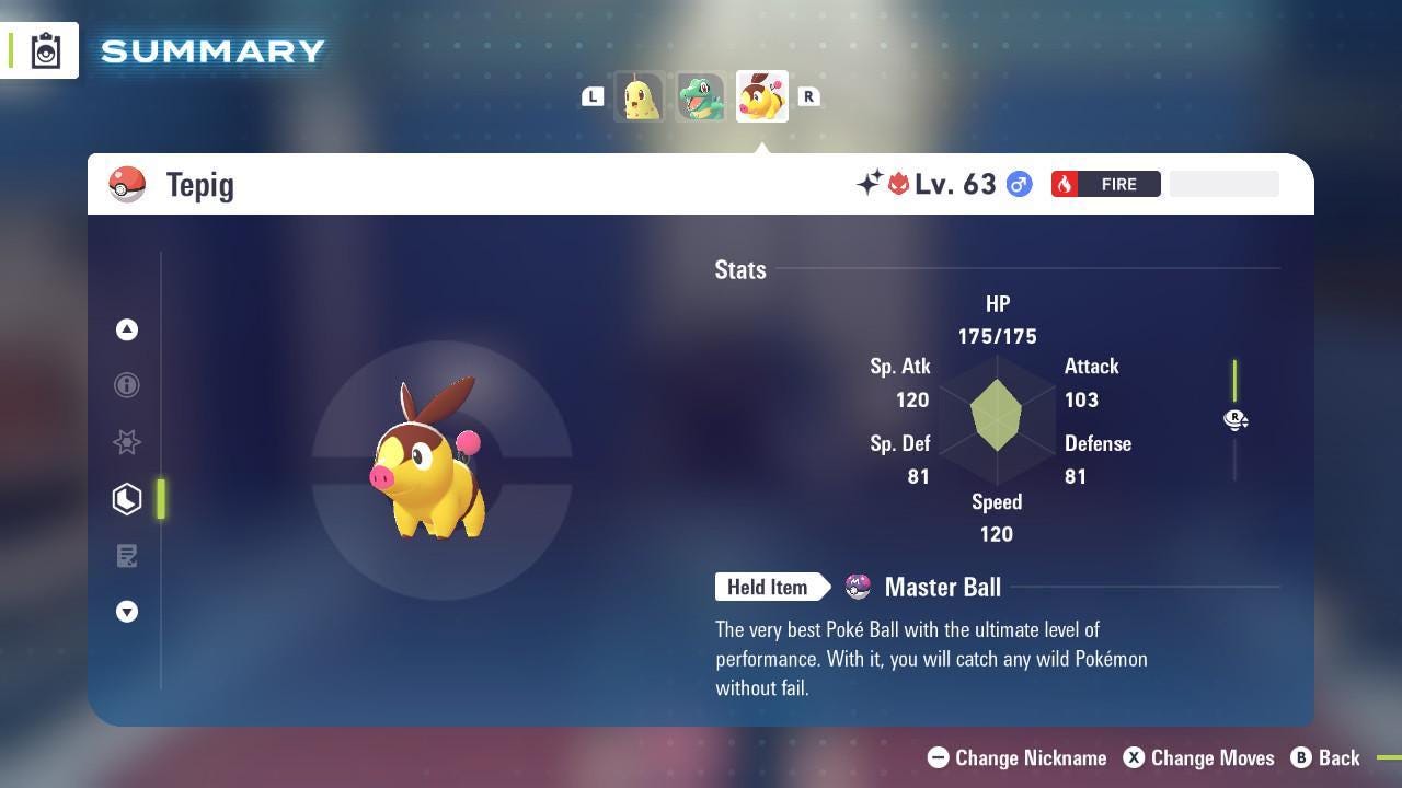 Shiny Alpha Tepig Pokémon Legends ZA 6IV Competitive Battle Ready - Pokémon Legends: Z-A digital Pokémon trade image 2