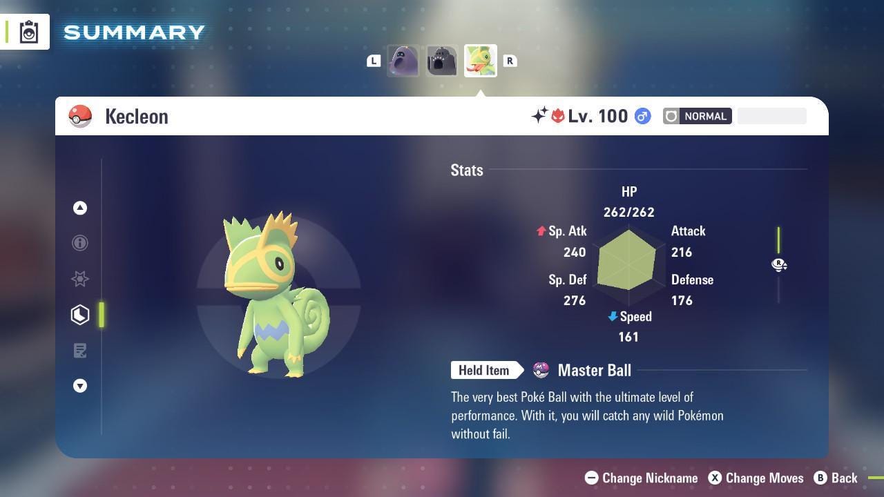 Shiny Alpha Kecleon Pokemon Legends Za Mega Dimension DLC 6IV Competitive Battle - Pokémon Legends: Z-A digital Pokémon trade
