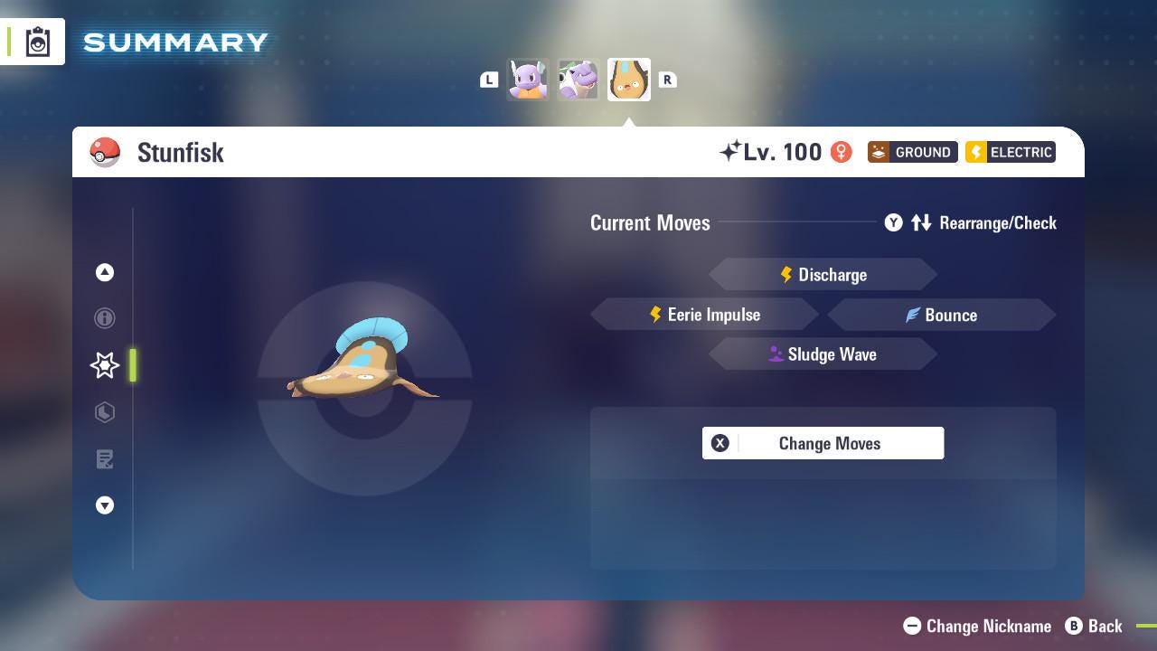Shiny STUNFISK Pokémon Legends ZA 6IV Competitive Battle Ready - Pokémon Legends: Z-A digital Pokémon trade image 4