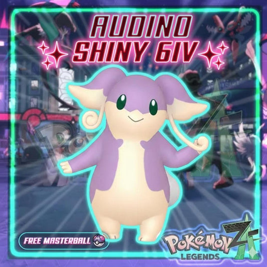 Pokemon Za Shiny 6IV Event AUDINO PokeCenter 251101 Center Birthday Pokémon - Pokémon Legends: Z-A digital Pokémon trade by
