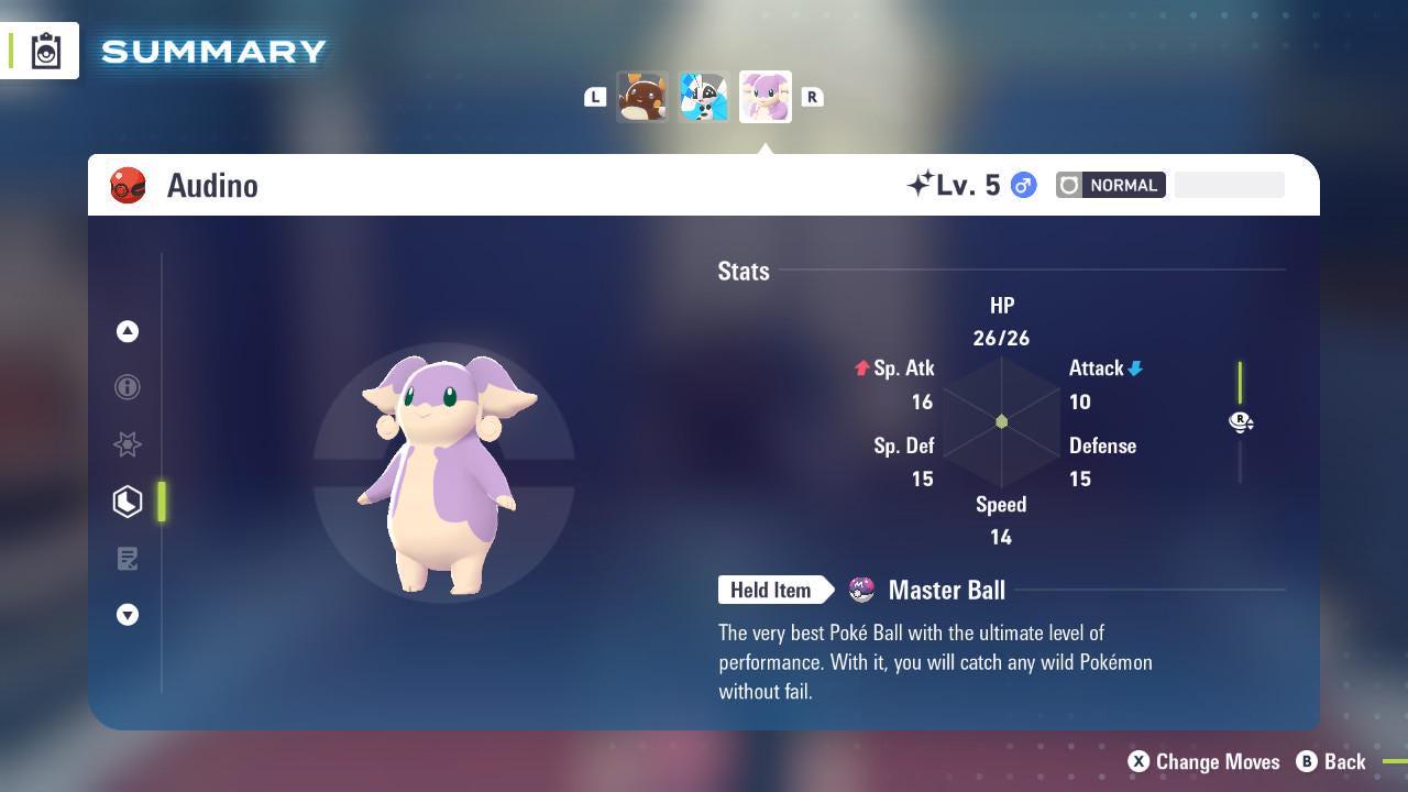 Pokemon Za Shiny 6IV Event AUDINO PokeCenter 251101 Center Birthday Pokémon - Pokémon Legends: Z-A digital Pokémon trade