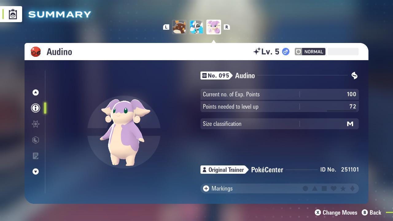 Pokemon Za Shiny 6IV Event AUDINO PokeCenter 251101 Center Birthday Pokémon - Pokémon Legends: Z-A digital Pokémon trade