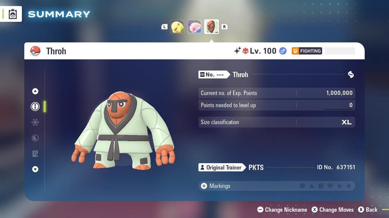 Shiny Alpha Throh Pokemon Legends Za Mega Dimension DLC 6IV Competitive Battle - Pokémon Legends: Z-A digital Pokémon trade