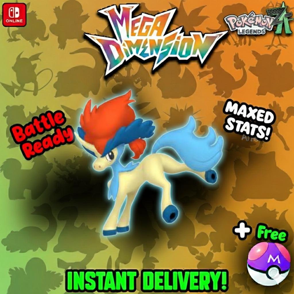 Non Shiny 6IV Keldeo Pokemon Legends Za Mega Dimension DLC 6IV Competitive Battle - Pokémon Legends: Z-A digital Pokémon