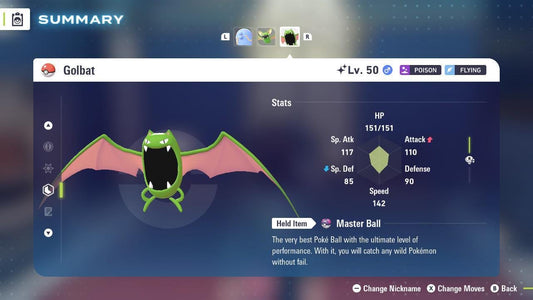 Shiny Golbat Pokemon Legends ZA Mega Dimension DLC 6IV Competitive Battle Ready - Pokémon Legends: Z-A digital Pokémon trade