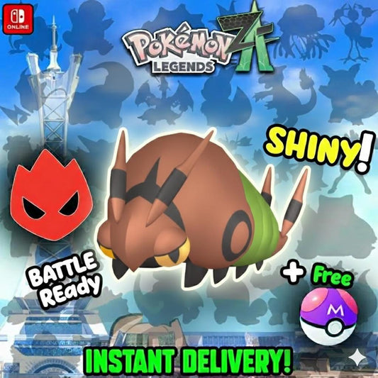 Shiny Alpha Venipede Pokémon Legends ZA 6IV Competitive Battle Ready - Pokémon Legends: Z-A digital Pokémon trade by
