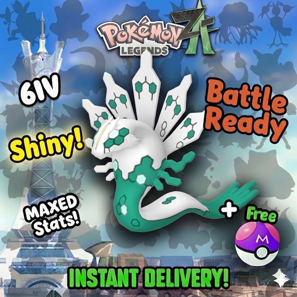 Pokemon Za Shiny 6IV 50% ZYGARDE Competitive Battle Ready - Pokémon Legends: Z-A digital Pokémon trade by PokeTradingShop