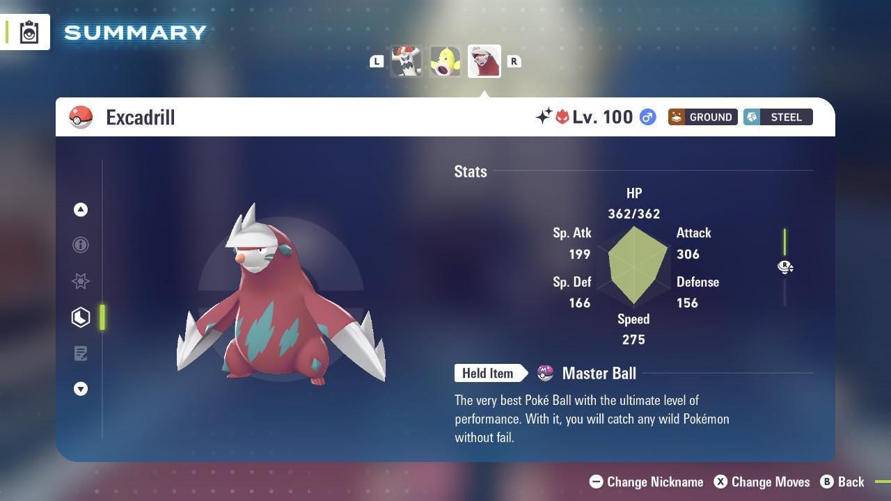 Shiny Alpha Excadrill Pokémon Legends ZA 6IV Competitive Battle Ready - Pokémon Legends: Z-A digital Pokémon trade image 2