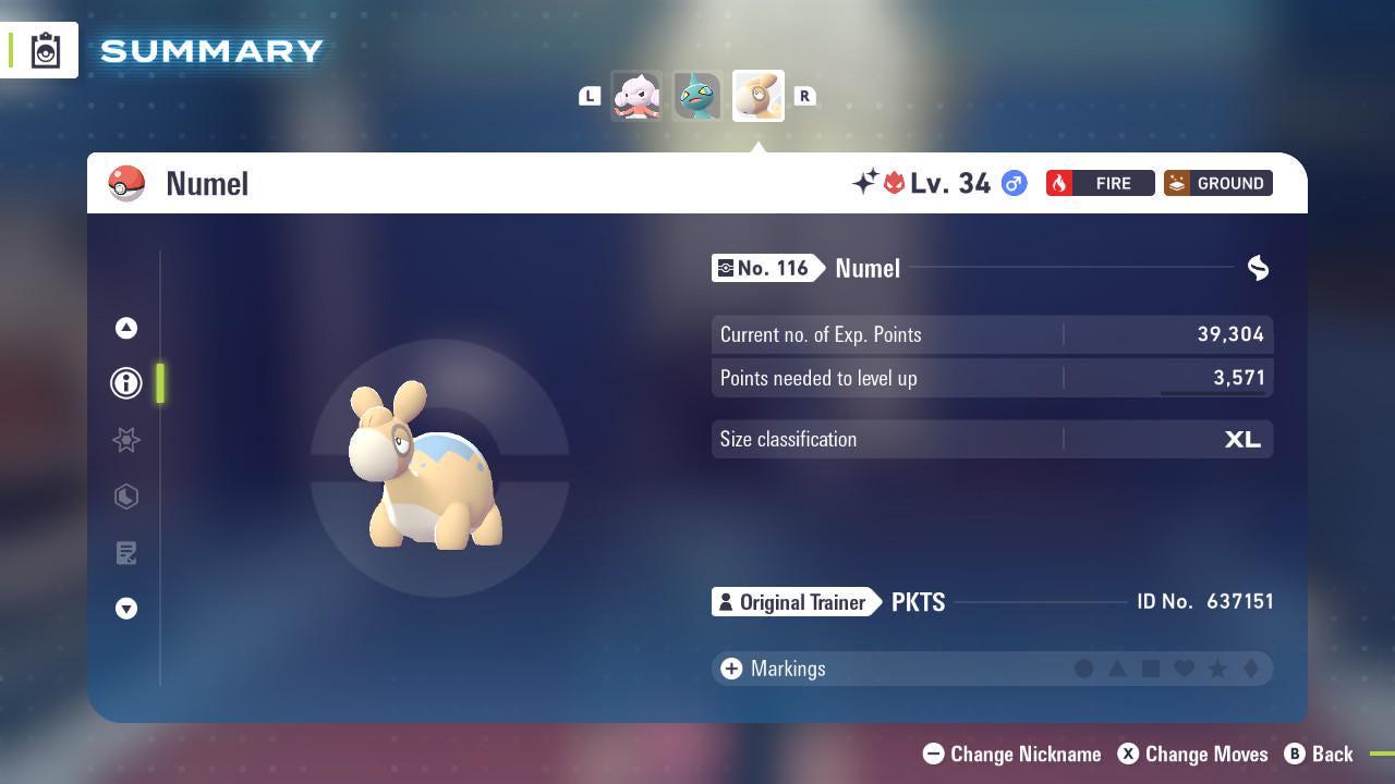 Shiny Alpha Numel Pokémon Legends ZA 6IV Competitive Battle Ready - Pokémon Legends: Z-A digital Pokémon trade image 2
