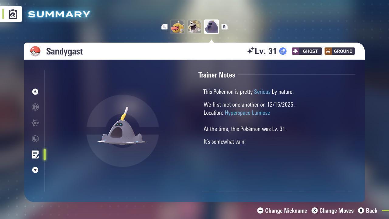 Shiny Sandygast Pokemon Legends ZA Mega Dimension DLC 6IV Competitive Battle Ready - Pokémon Legends: Z-A digital Pokémon