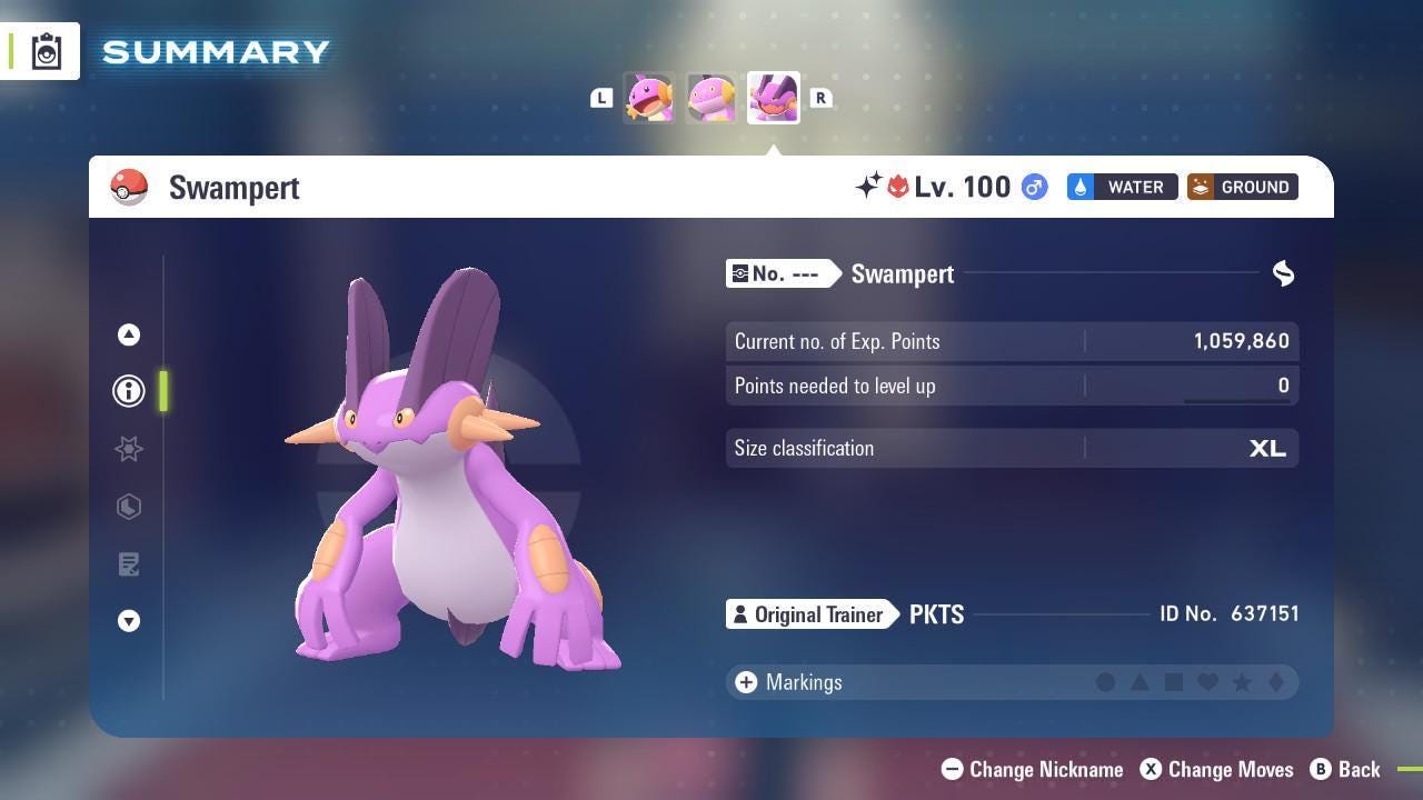 Shiny Alpha Swampert Pokemon Legends Za Mega Dimension DLC 6IV Competitive Battle - Pokémon Legends: Z-A digital Pokémon
