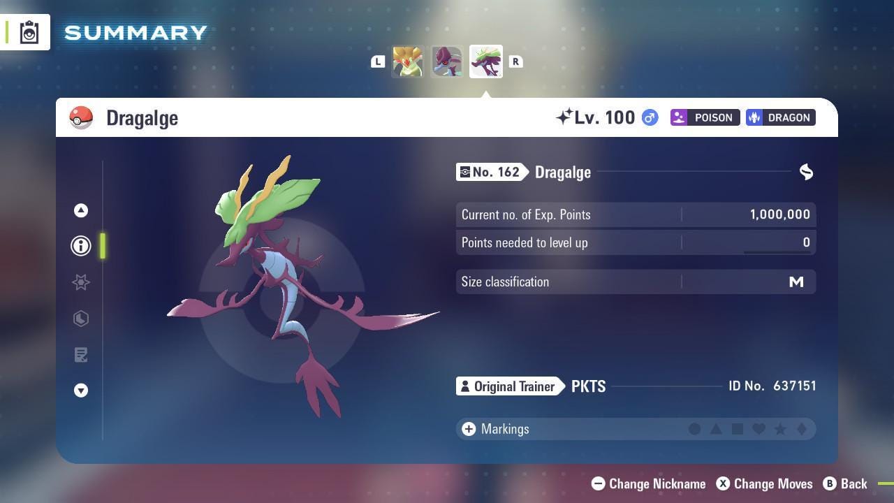Shiny DRAGALGE Pokémon Legends ZA 6IV Competitive Battle Ready - Pokémon Legends: Z-A digital Pokémon trade image 2