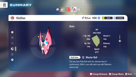 Shiny Alpha Vivillon Pokémon Legends ZA 6IV Competitive Battle Ready - Pokémon Legends: Z-A digital Pokémon trade by