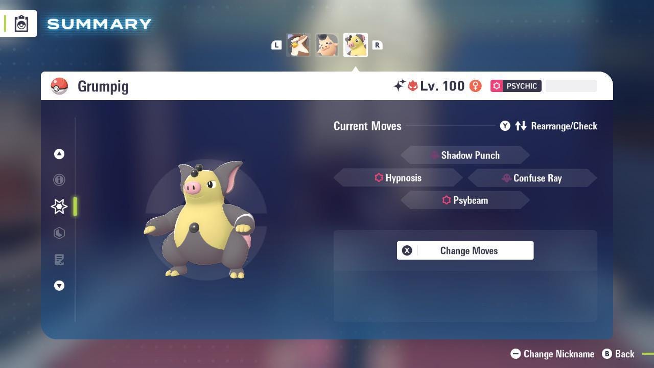 Shiny Alpha Grumpig Pokemon Legends Za Mega Dimension DLC 6IV Competitive Battle - Pokémon Legends: Z-A digital Pokémon trade