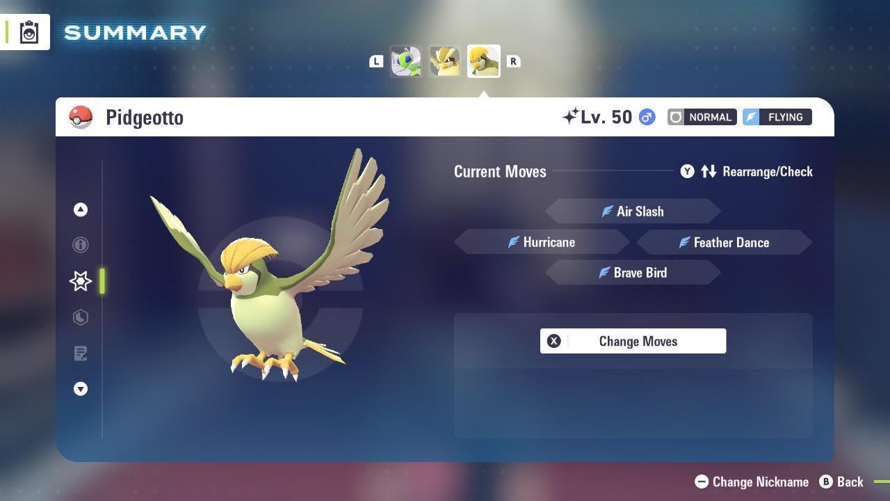 Shiny PIDGEOTTO Pokémon Legends ZA 6IV Competitive Battle Ready - Pokémon Legends: Z-A digital Pokémon trade image 3