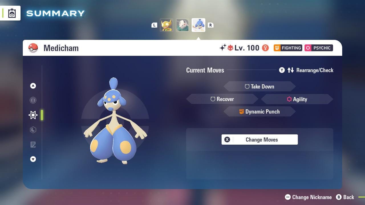 Shiny Alpha Medicham Pokémon Legends ZA 6IV Competitive Battle Ready – image 4