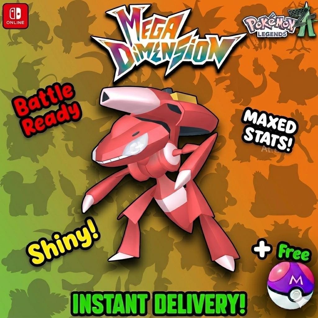 Shiny Genesect Pokemon Legends Za Mega Dimension DLC 6IV Competitive Battle Ready - Pokémon Legends: Z-A digital Pokémon