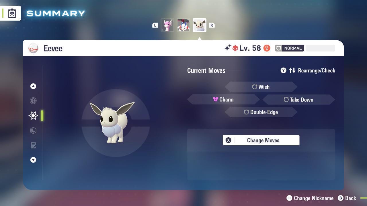 Pokémon Legends ZA Shiny Eevee 6IV Battle Ready Competitive Switch Trade - Pokémon Legends: Z-A digital Pokémon trade image 4