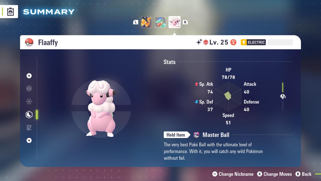 Shiny Alpha Flaaffy Pokémon Legends ZA 6IV Competitive Battle Ready - Pokémon Legends: Z-A digital Pokémon trade by