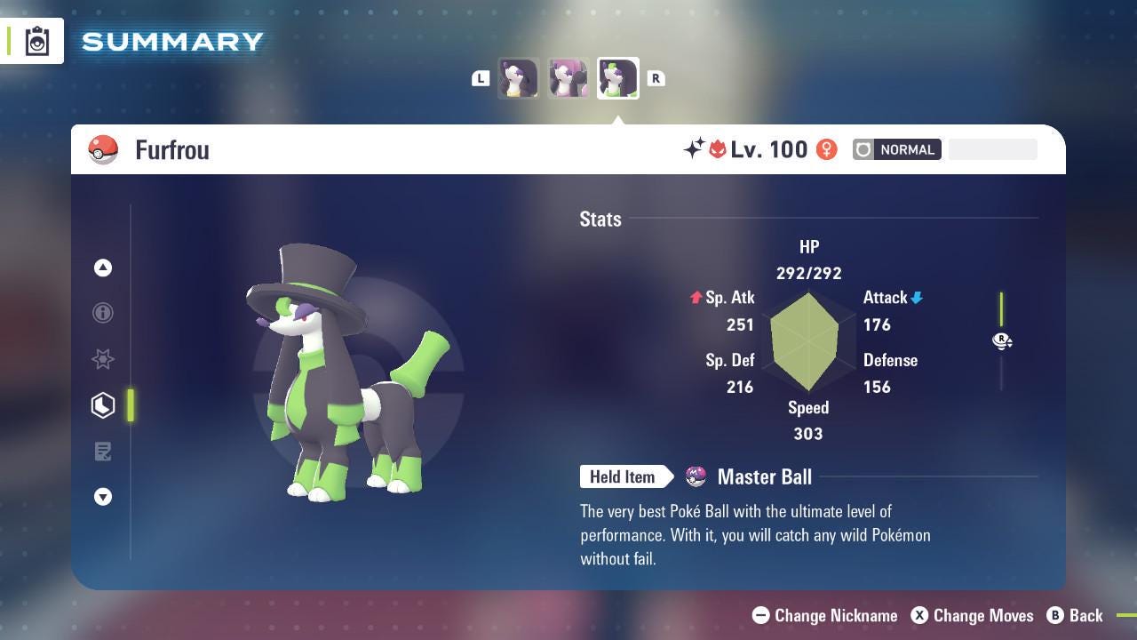 Shiny Alpha Dandy Furfrou Pokémon Legends ZA 6IV Competitive Battle Ready - Pokémon Legends: Z-A digital Pokémon trade by