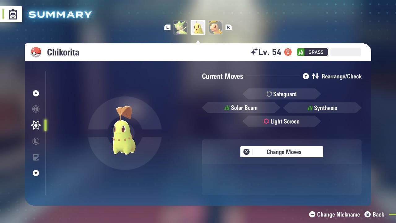 Shiny CHIKORITA Pokémon Legends ZA 6IV Competitive Battle Ready - Pokémon Legends: Z-A digital Pokémon trade image 4