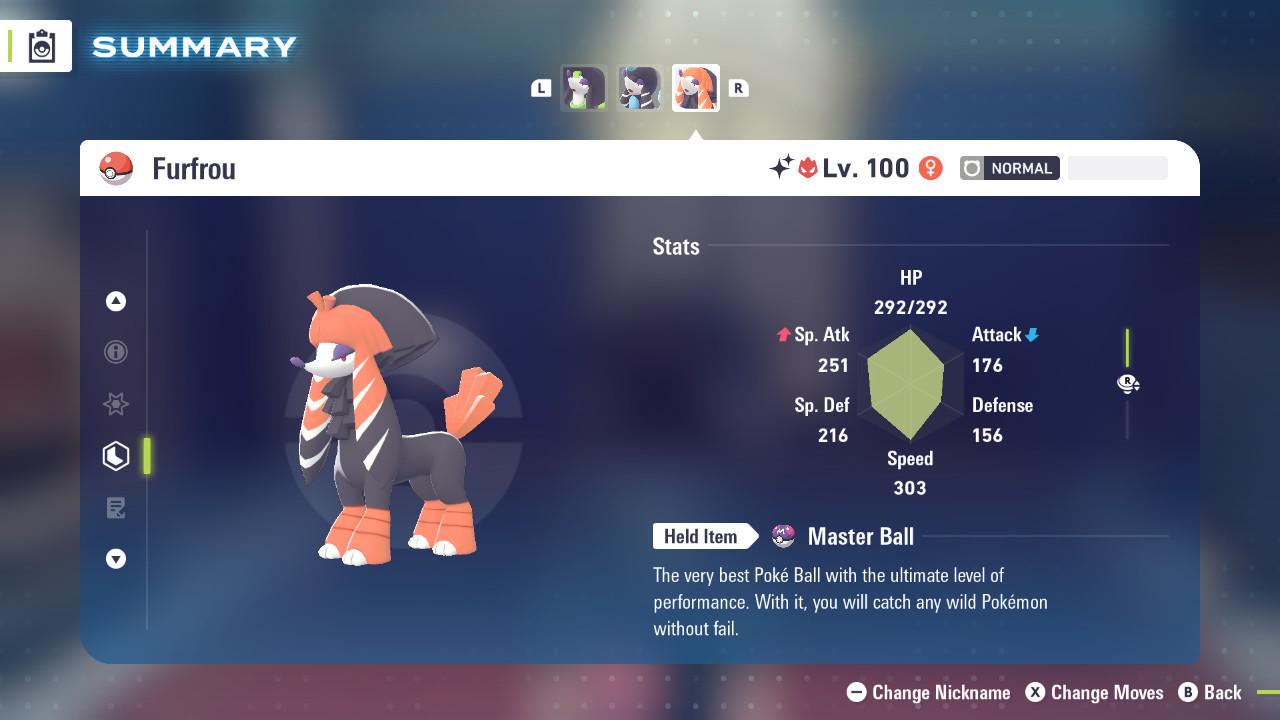 Shiny Alpha Kabuki Furfrou Pokémon Legends ZA 6IV Competitive Battle Ready - Pokémon Legends: Z-A digital Pokémon trade by