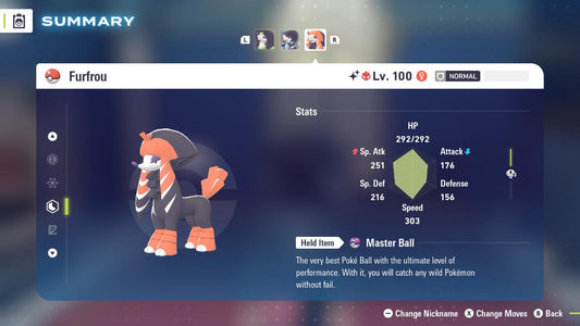 Shiny Alpha Kabuki Furfrou Pokémon Legends ZA 6IV Competitive Battle Ready - Pokémon Legends: Z-A digital Pokémon trade by