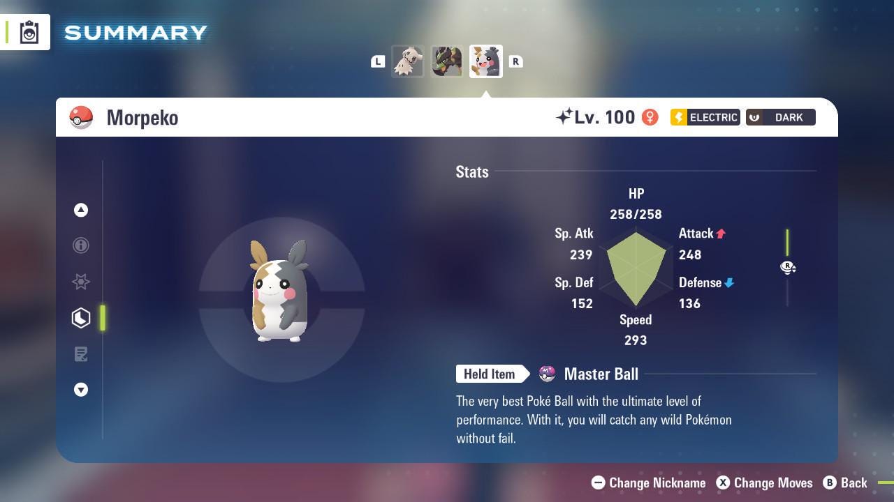 Shiny Morpeko Pokemon Legends ZA Mega Dimension DLC 6IV Competitive Battle Ready - Pokémon Legends: Z-A digital Pokémon trade