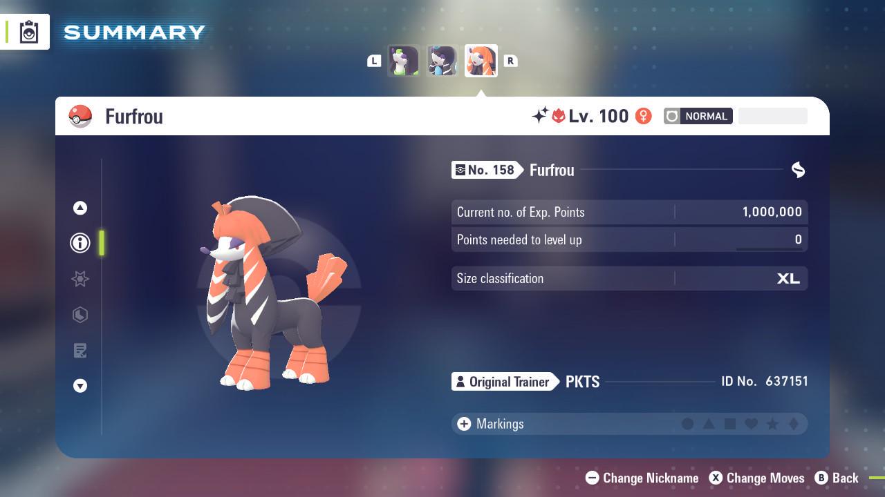 Shiny Alpha Kabuki Furfrou Pokémon Legends ZA 6IV Competitive Battle Ready - Pokémon Legends: Z-A digital Pokémon trade image