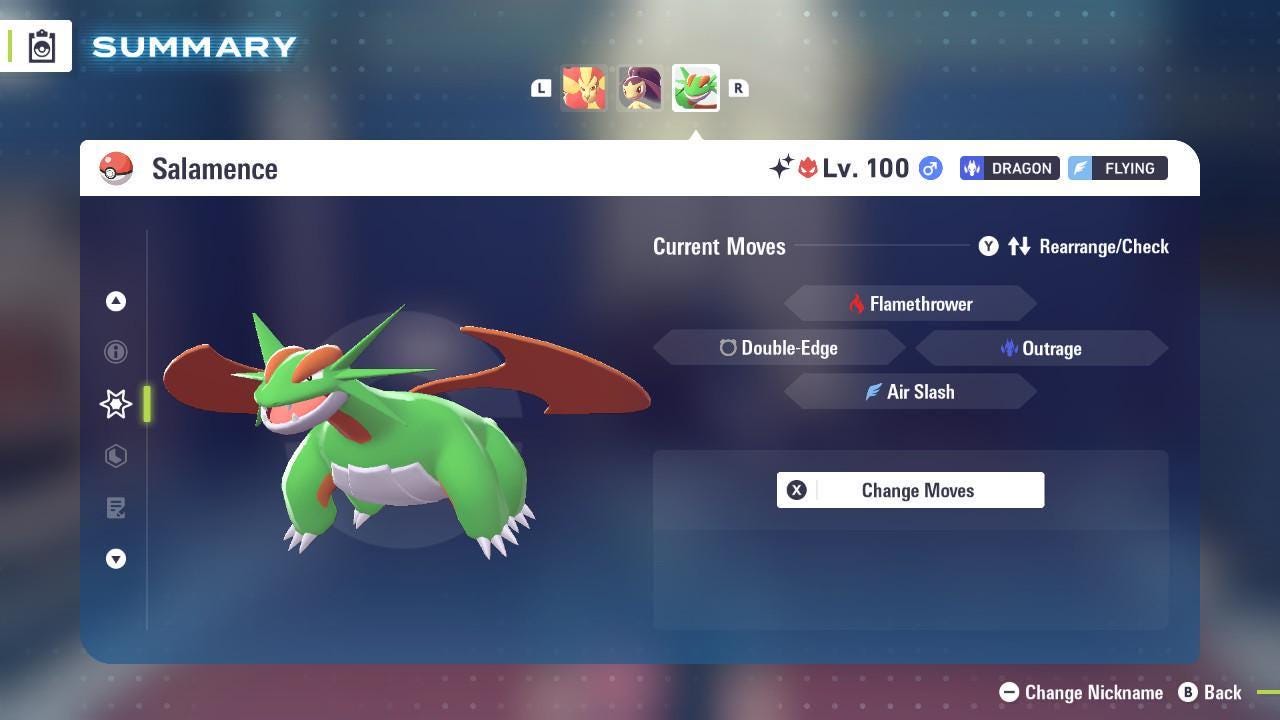 Shiny Alpha Salamence Pokémon Legends ZA 6IV Competitive Battle Ready - Pokémon Legends: Z-A digital Pokémon trade image 4