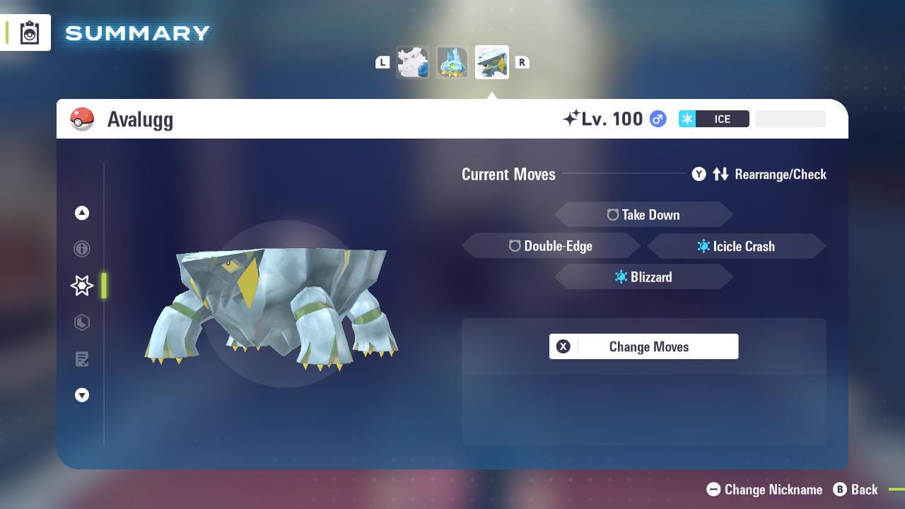 Shiny AVALUGG Pokémon Legends ZA 6IV Competitive Battle Ready - Pokémon Legends: Z-A digital Pokémon trade image 3