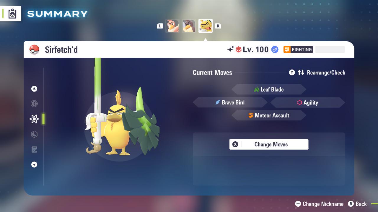 Alpha Sirfetch’d Shiny 6IV Pokemon Legends ZA Mega Dimension DLC Pokemon Legends - Pokémon Legends: Z-A digital Pokémon trade