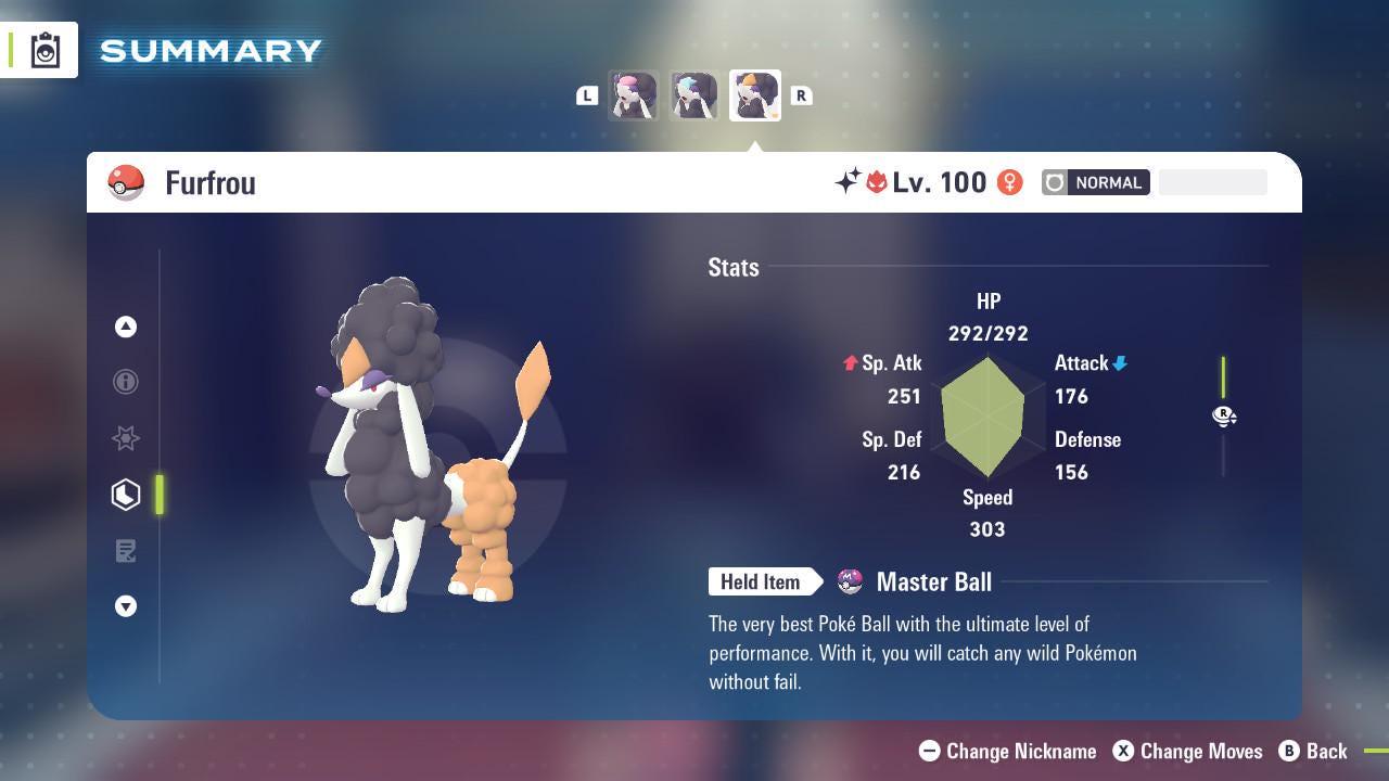Shiny Alpha Diamond Furfrou Pokémon Legends ZA 6IV Competitive Battle Ready - Pokémon Legends: Z-A digital Pokémon trade by
